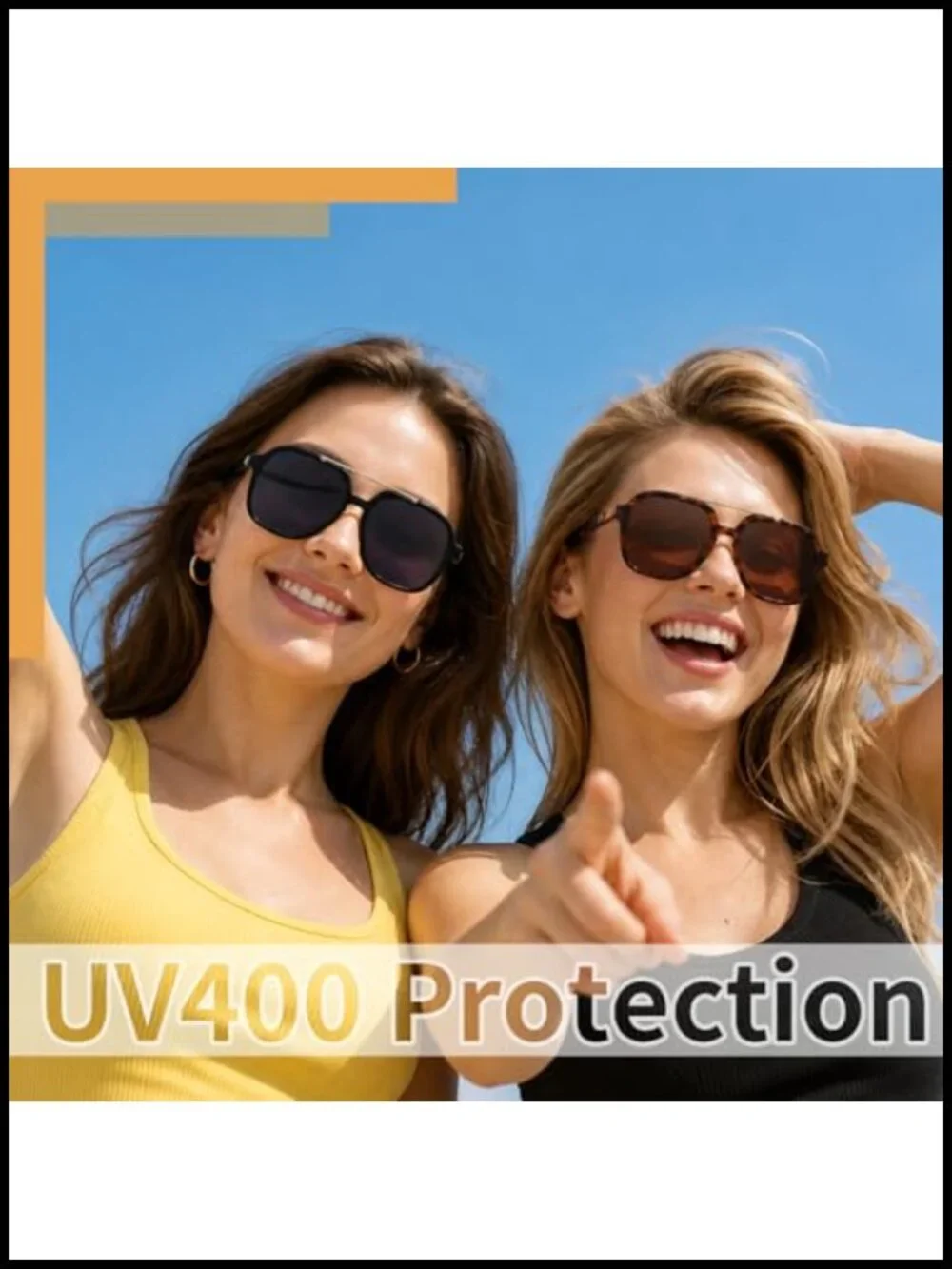 Retro Oversized Aviator Sunglasses 4 Pack Double Bridge UV400 Metal Legs